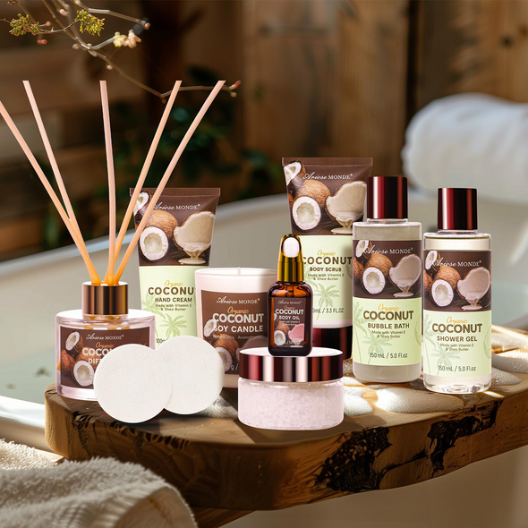 Coconut Bath Gift Set for Women