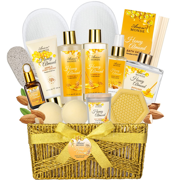 Honey Almond Scented Relaxing Home Spa Kit