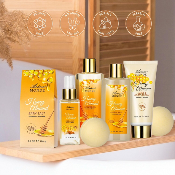 Honey Almond Scented Relaxing Home Spa Kit