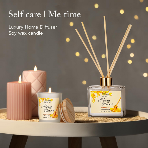 Honey Almond Scented Relaxing Home Spa Kit